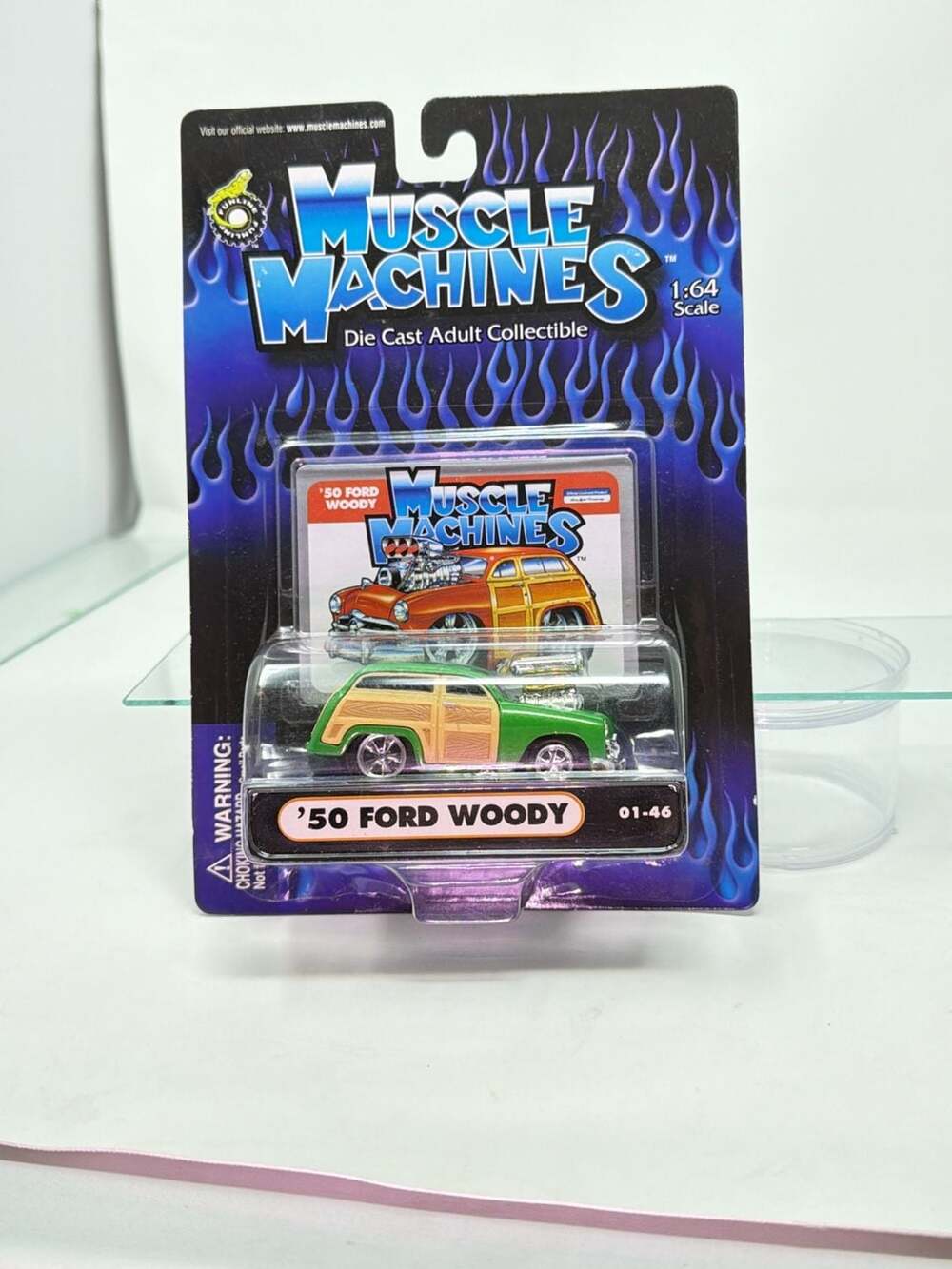 Muscle Machines 50 Ford Woody 1:64 Green Die Cast Adult Collectible